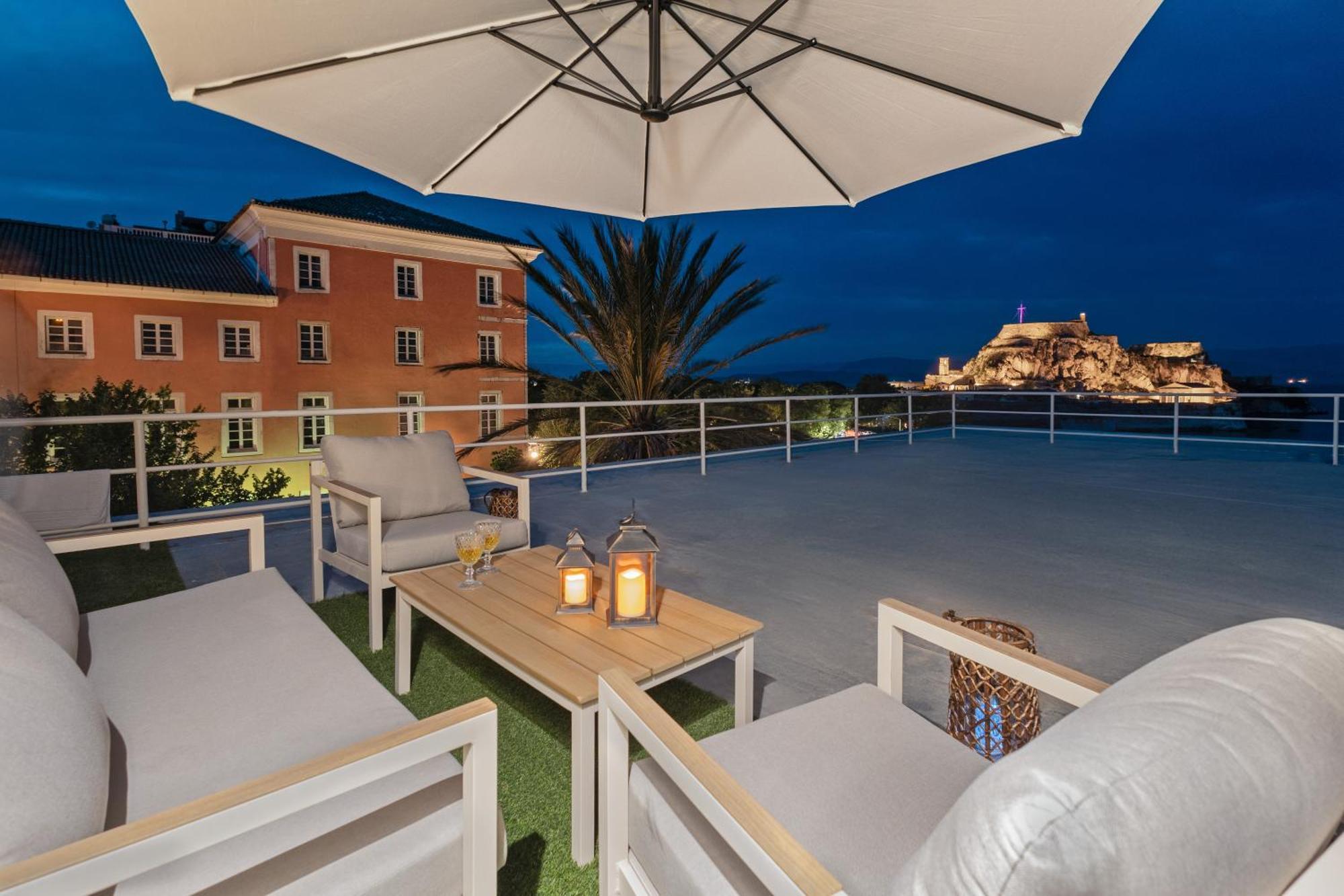 Old Fortress View Roof Top Apartment By Konnect Corfu  Экстерьер фото